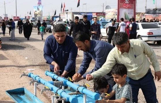 خدمات‌رسانی شرکت مهندسی آب و فاضلاب کشور برای آیین اربعین حسینی 